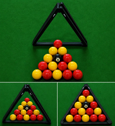 Foldable pool ball - rack,